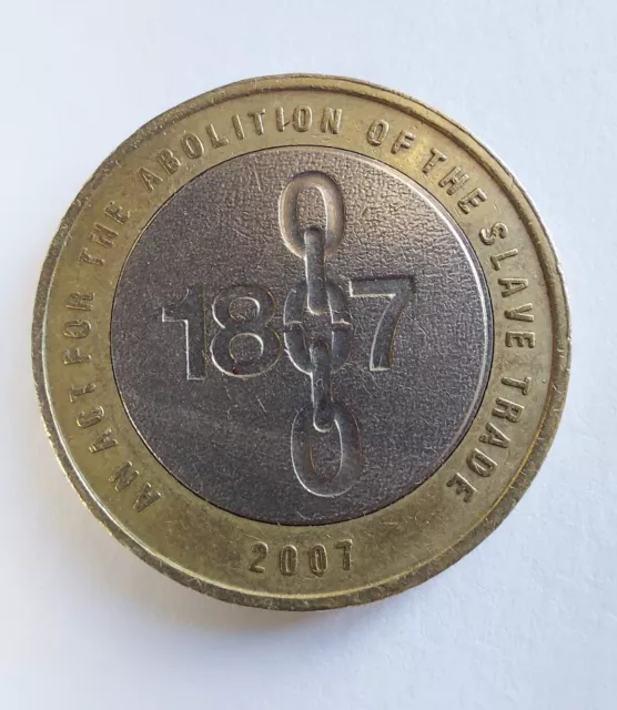 £2 Two Pound Coin (1807) Abolition of Slavery 2007 RARE With Mint Errors