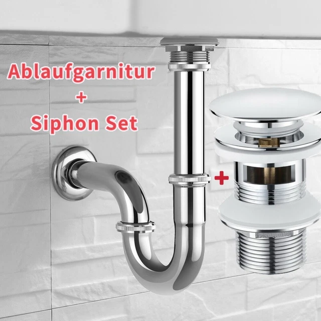Ablaufgarnitur Mit Überlauf - Einfache Montage Ohne Werkzeug
