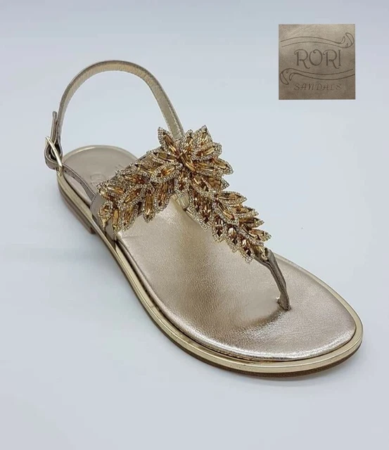 Sandales Femme Caprese Faites Main à Positano - Modèle 'gioiello' Avec Insert Corail, Cuir, Sur Mesure