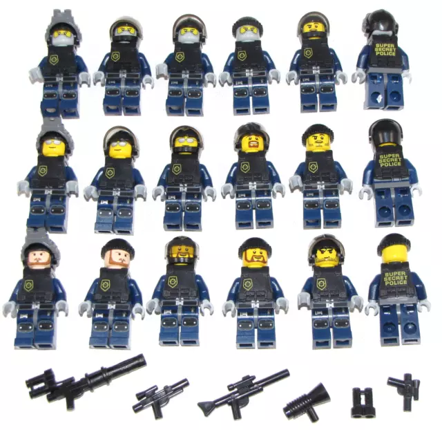 Lego SWAT Team Minifigures Men Figures Army Police Squad Military Figs YOU PICK!
