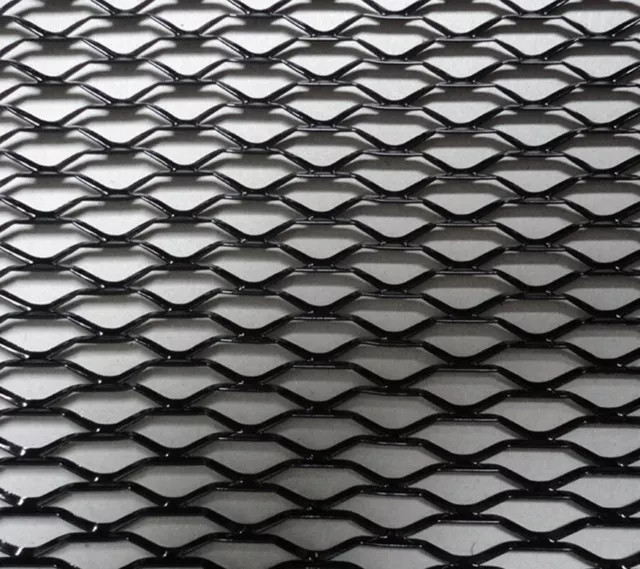Black Hexagonal Mesh Car Front Upper Bumper Grille Net Aluminum Grille Section