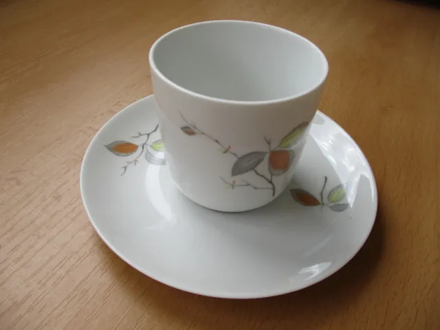 arzberg porzellan weiß Kaffeetasse mit Untertasse