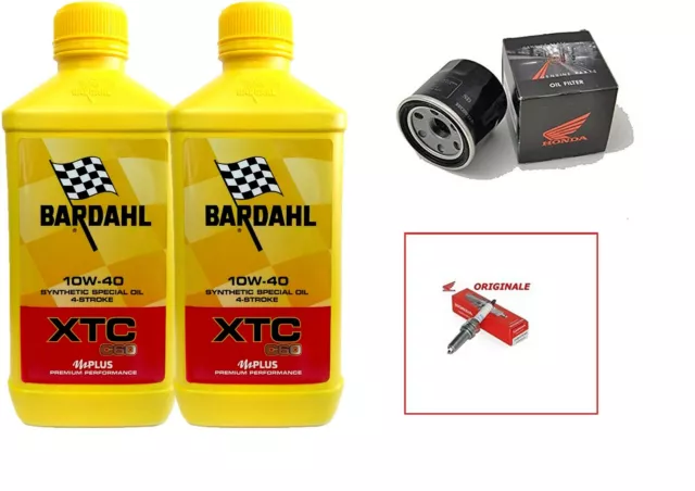 Kit Tagliando Originale Honda SH 300 Bardahl xtc 10w40 +filtro olio + candela