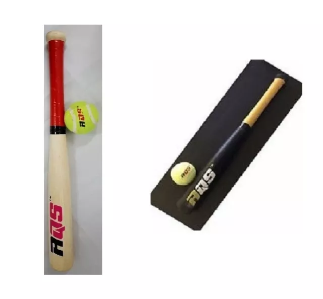 Baseball Bat Wooden High Quality Bats Solid Construction Rounders Baseball Bat