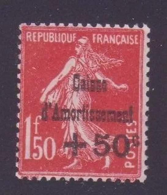 FRANCE STAMP TIMBRE YVERT N° 277 " C.A. SEMEUSE +50c S. 1F50 ROUGE " NEUF xx TTB