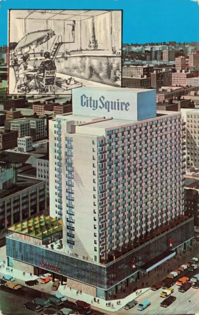 New York NY City Squire Motor Inn Vintage Standard Postcard Unposted