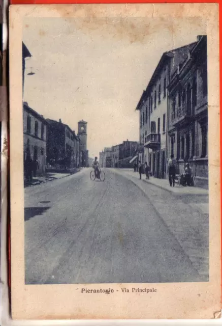 Cartolina  Pierantonio Di Umbertide  Fp  Viaggiata 1933  Via Principale
