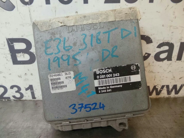 Calculateur Moteur (ECU) BMW E36 318 TDS - Réf. 0281001243 / 2245541 - Occasion
