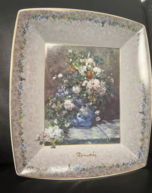 GOEBEL Artis Orbis AUGUSTE RENOIR Fleur de Printemps Porzellan Bild Schale Groß