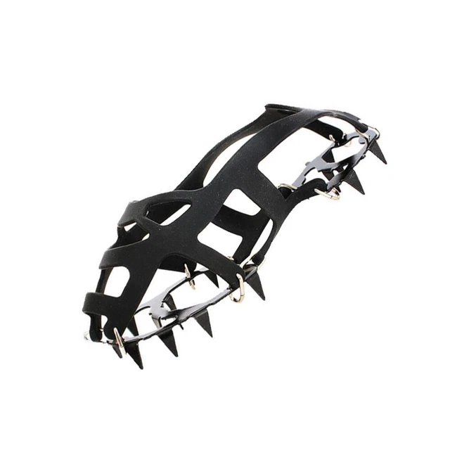 1 para outdoor scarpe antiscivolo ghiaccio e neve 18 denti silicone