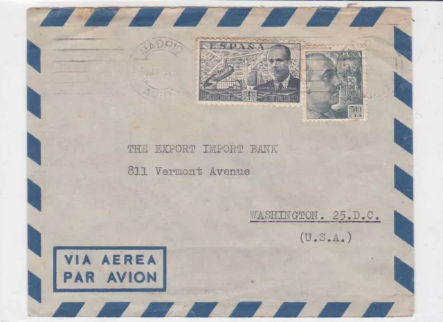 spain  airmail stamps cover ref 19334