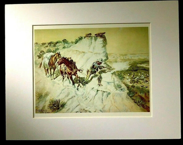 Charles M Russell "Better Than Bacon" 11 x 14 Matted Western Print