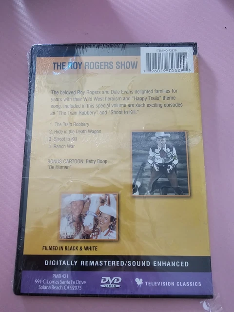 DVD The Roy Rogers Show Vol. 3 with 4 full length episodes bonus cartoon Sealed