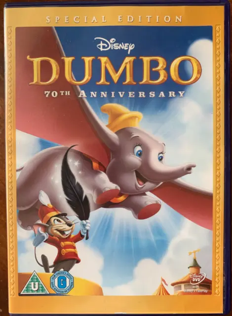 Dumbo DVD 1941 Walt Disney's Classic Animated Movie 70th Anniversary