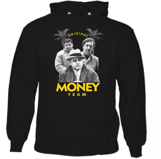 Pablo Escobar  El Chapo Al Capone Mens Funny Hoodie Gangster Mafia Drug Cartel