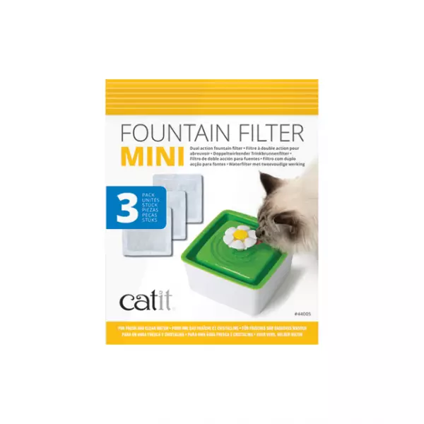 Catit 2.0 Senses Flower Water Fountain Filter Mini Cartridge 3 pack