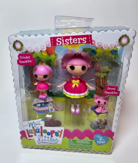Mini Lalaloopsy Littles Sisters- Trinket Sparkles and Jewel Sparkles