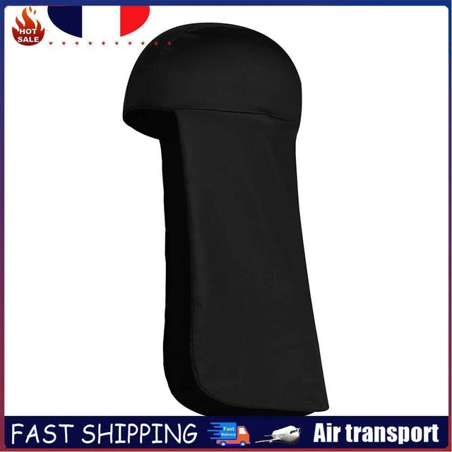 Cycling Visor Cap Outdoor Anti UV Breathable Fishing Neck Protector (Black)