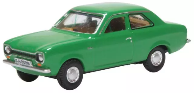 Oxford 76FE001 - Ford Escort MK1 Modena Vert - 1/76 Echelle 00 Jauge - T48 Après