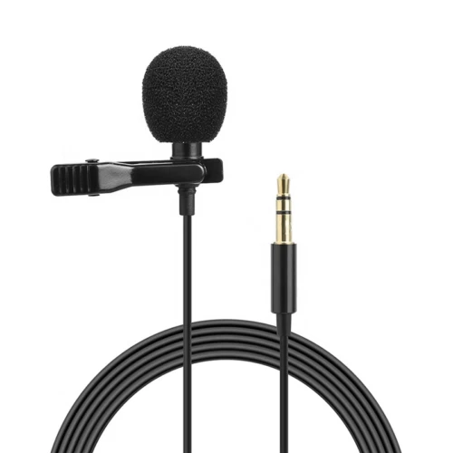 HD Clip-on Lapel Lavalier Mini Mic Microphone For Mobile Phone PC Recording UK