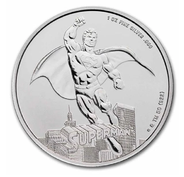 2023 Superman DC Comics 1 oz .999 Fine Silver Coin In Capsule