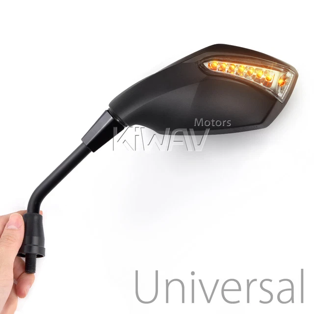 rétroviseurs LED Clignotant Intégré moto  10mm  pour Honda CT110 Trail minibike