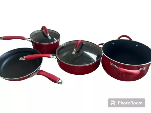 The Pioneer Woman Vintage Speckle 24-Piece Mother's Day Cookware Combo Set  (Red)