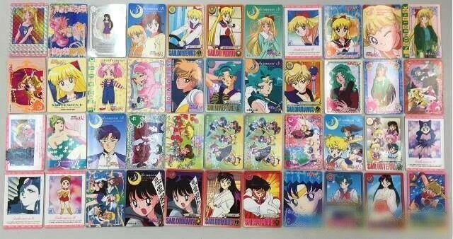 Pretty girl warrior Sailor Moon CARD 86 sheet/Set vintage rare ship from Japan