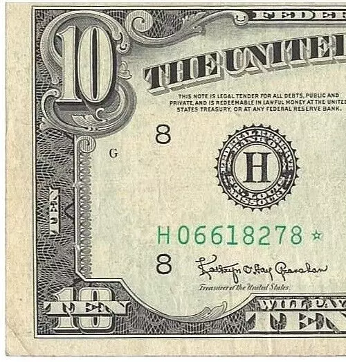 Series 1950D Ten Dollar Federal Reserve***ERROR***Note