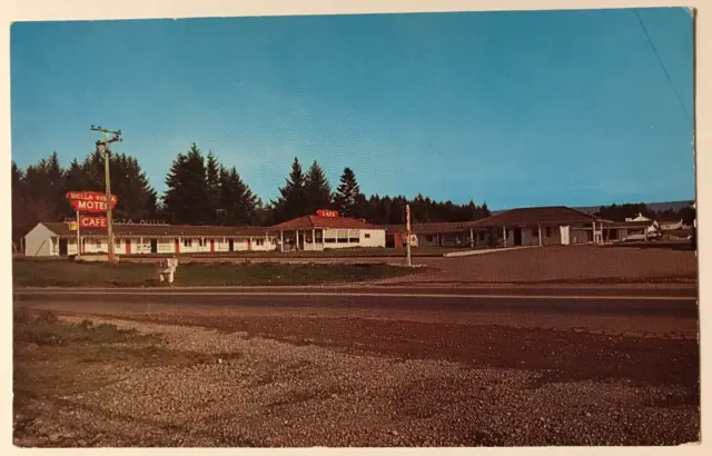 Bella Vista Motel & Cafe Redwood Highway 101 Arcata California CA Postcard