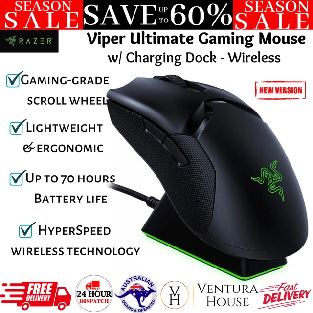RAZER VIPER ULTIMATE - Wireless Gaming Mouse with Charging Dock ...
