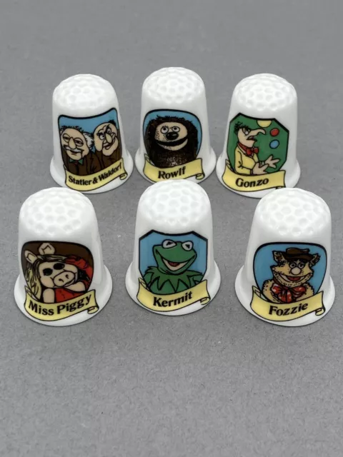 The Muppets English fine bone china thimbles full set of six