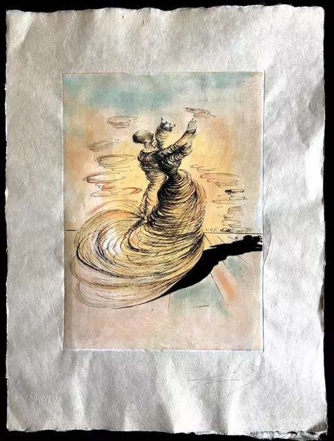 Salvador Dali Danse Royal Acquaforte Signé Et Autenticata Dalí Dali )]