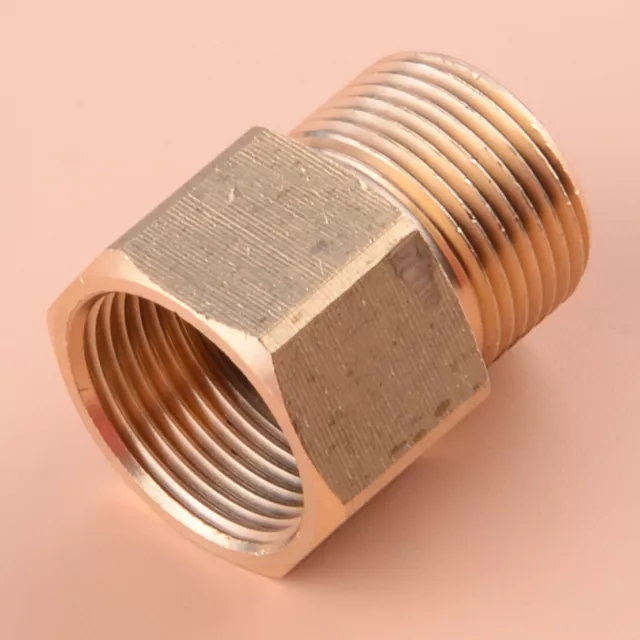 Pressure Washer M22 15mm Male Thread to M22 14mm Female Metric Brass Adapter A2