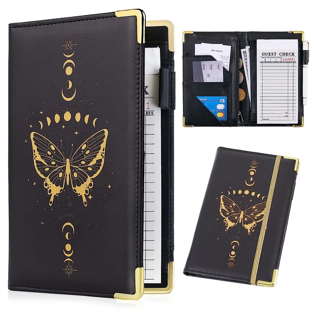 Server Book Leather Waitress Book Cute Server Books for Waitress Black Serving