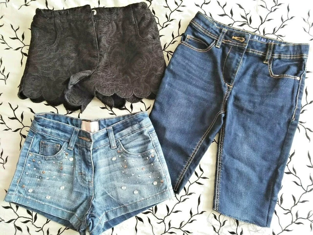 Girls Shorts Bundle X3 pair Aged 5-6 Years From M&S/Tu/George Used (602)