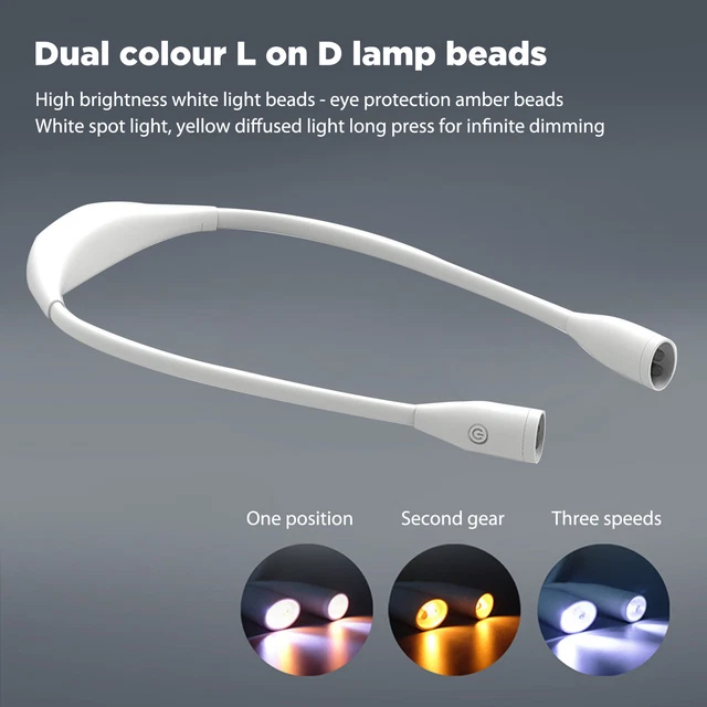USB Hanging Neck Lights 360-degree Adjustment Mini Desklamp for Outdoor Lighting