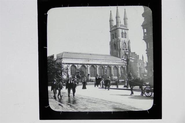 St Sepulchre's Church London - Glass Lantern Slide