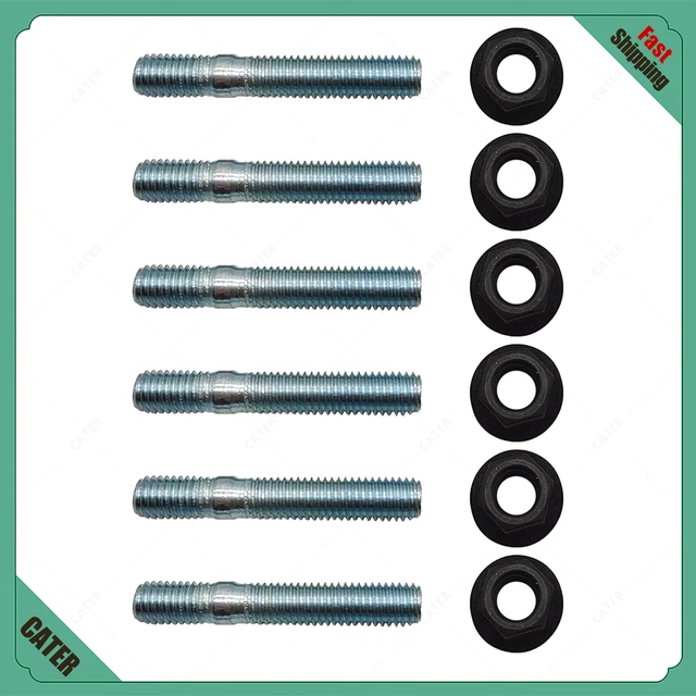 New 15708209For Suburban Savana Gmc Sierra Front Exhaust Flange Stud And Nut Kit