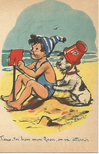 Carte Postale Ancienne Germaine Bouret - Années 50 - Heureux Celui Qui Vous Écoute