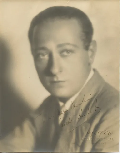 Heifetz, Jascha. (1901–1987): Signed Photograph by Melbourne Spurr VIOLINIST