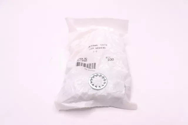 (100-Pk) Value Collection Internal Tooth Lock Washer Steel 1/2" 31358