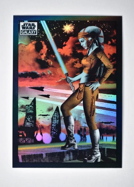 2022 Chrome Star Wars Galaxy Base Refractor #76 Aayla Secura
