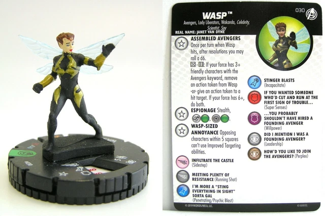 Marvel Heroclix Captain America & Avengers Wasp #030 uncommon