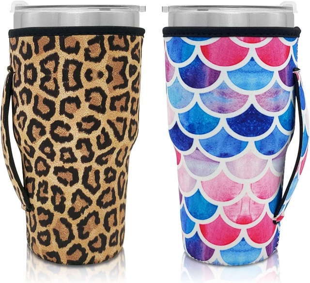 Reusable Iced Coffee Cup Sleeve Neoprene Insulated Sleeves Cup Cover Holder Idea