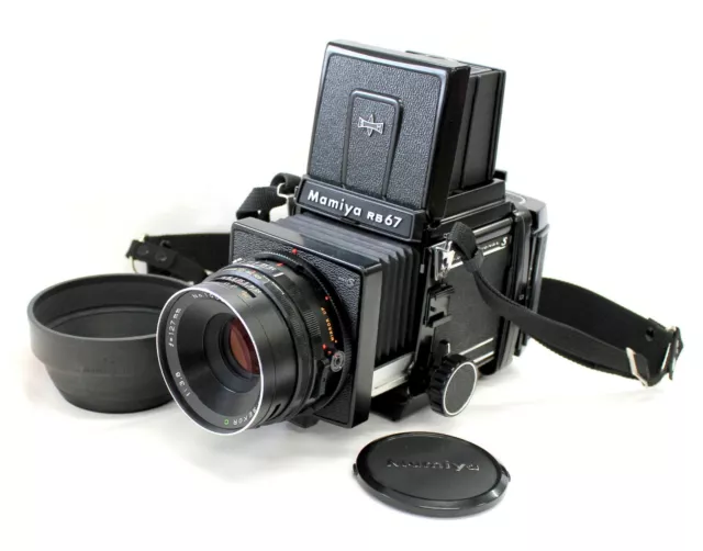 Mamiya RB67 Pro S w/ Sekor C 127mm F/3.8 with Hood & 120 Film Back from Japan