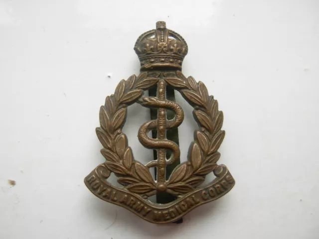 Original Brass pre Ww1  Royal Army Medical Corps Cap Badge