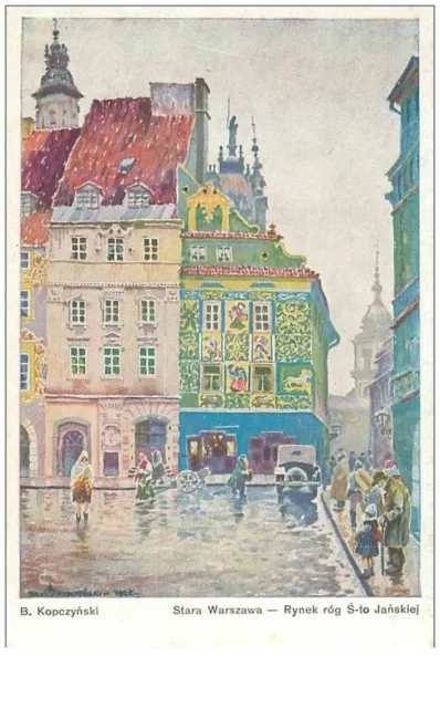 pologne. n°38318 . illustrateur b.kopczynski.rynek rog s to janskiej