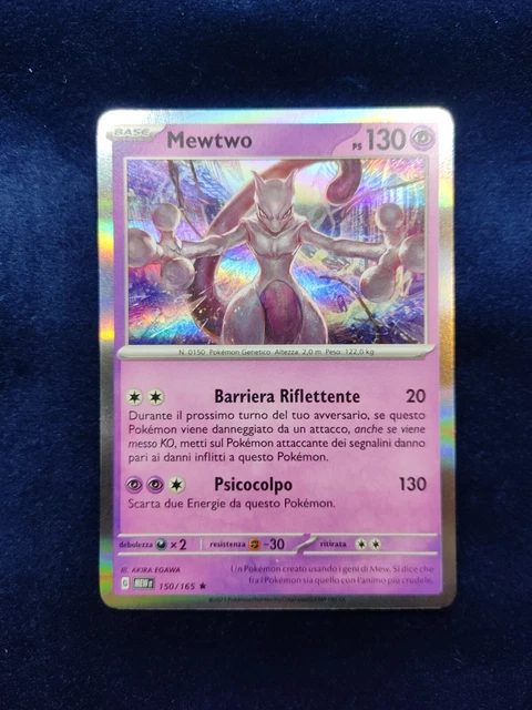 mewtwo pokemon card 151 Mewtwo Full Art AR Japanese 151 183/165 sv2a, NM Pokemon Card main image 1