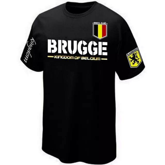 T-Shirt BRUGGE VLAANDEREN FLANDRE BELGIË BRUGES BELGIUM ultra Maillot Belgique